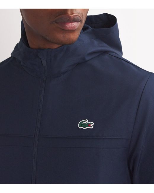 Lacoste Blue Core Performance Hooded Jacket for men