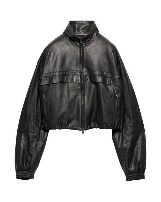 Prada Black Nappa Leather Jacket