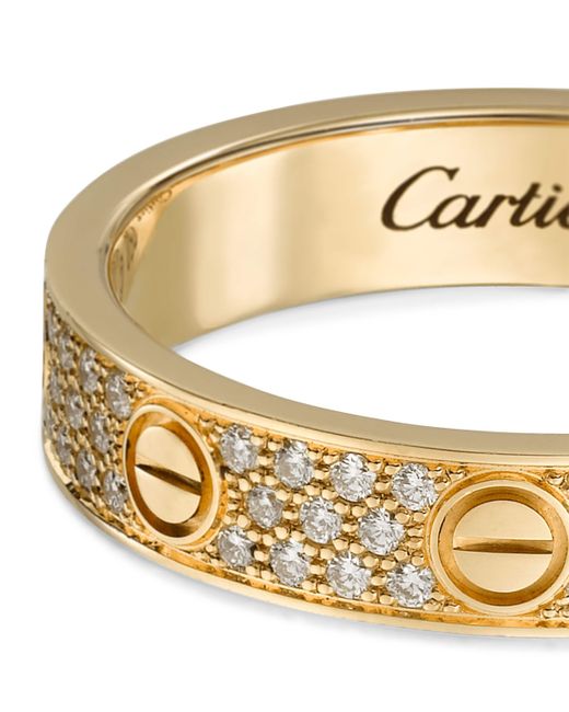 Cartier Metallic And Diamond Love Ring for men
