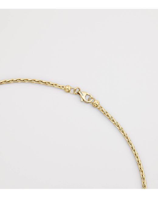 Cartier Metallic And Diamond Grain De Café Necklace