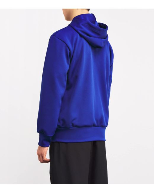 COMME DES GARÇONS PLAY Blue Zip-Up Heart Hoodie for men