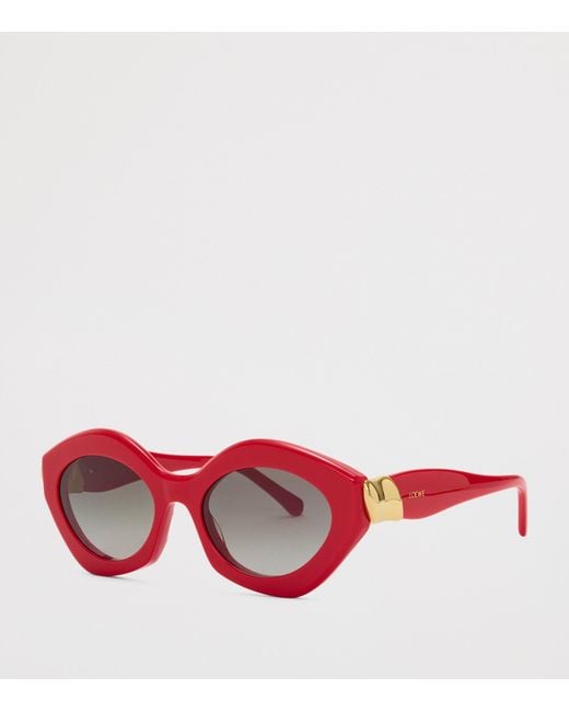 Loewe Pink Acetate Coil Cat Eye Sunglasses