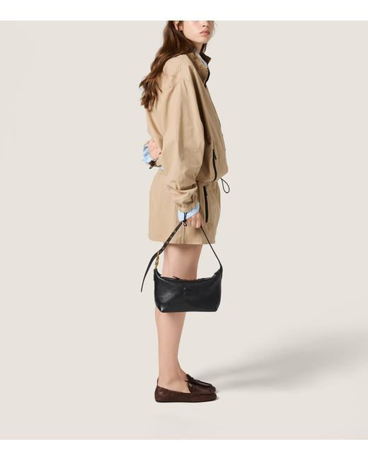 Miu Miu Black Small Nappa Leather Spirit Shoulder Bag