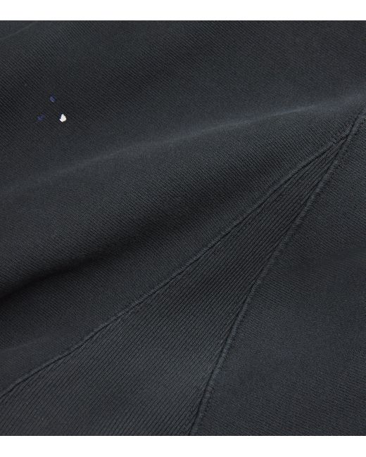 Maison Margiela Black Cotton Paint Splatter Sweatpants for men