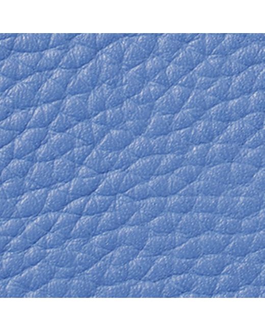 Aspinal Blue Leather Passport Cover for men
