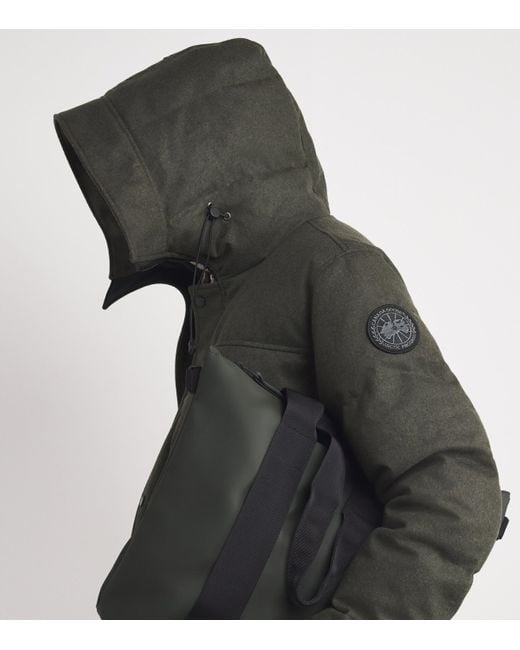 Canada Goose Green Down Dynaluxe Wool Macmillan Parka for men