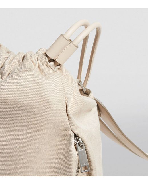 Zegna Natural Oasi Linen-leather Backpack for men