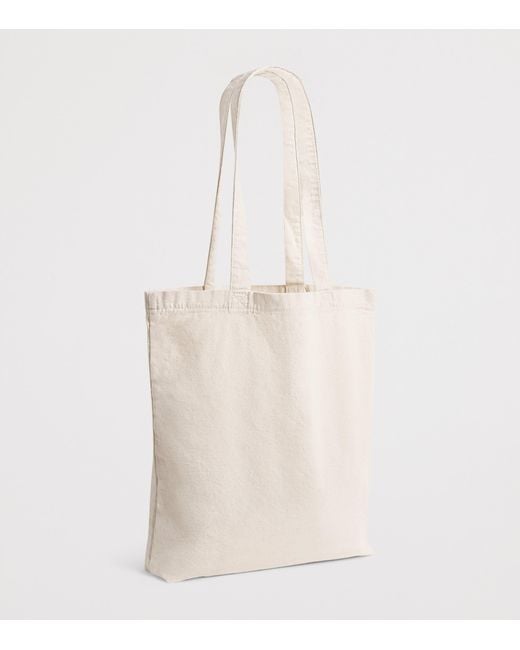 Polo Ralph Lauren White Canvas Pony Shopper Tote Bag for men