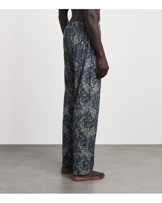 Hanro Gray Cotton Night & Day Lounge Trousers for men