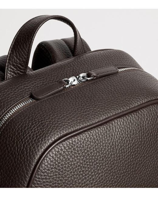 Carl Friedrik Black Leather Ayrton Backpack