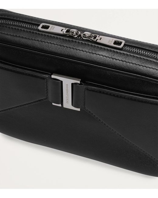 Dolce & Gabbana Black Calfskin Roma Belt Bag