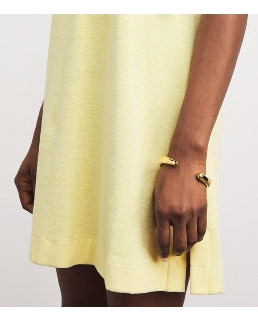 Hunza G Yellow Towelling Tennis Mini Dress