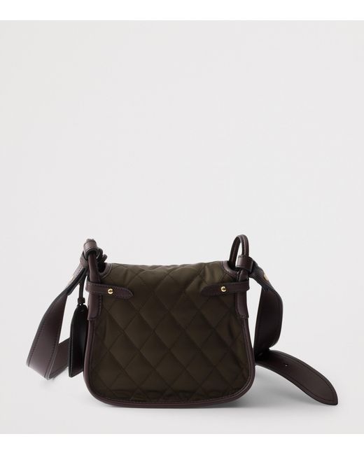 Prada Black Re-Nylon And Leather Corsaire Shoulder Bag