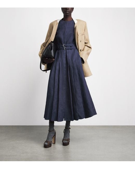 Gabriela Hearst Blue Denim Patricia Maxi Dress
