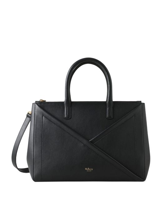 Mulberry Black Leather M Top-Handle Bag