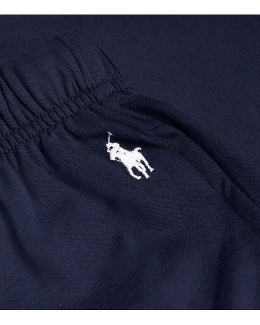 Polo Ralph Lauren Blue Cotton Jersey Sleep Shorts for men