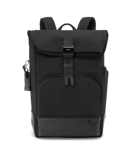 Tumi Black Roll-Top Osborn Backpack