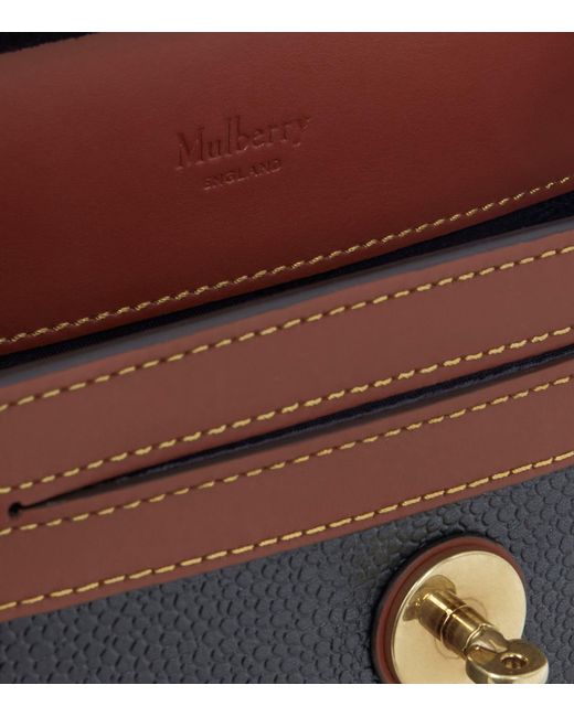 Mulberry Black Small Leather Antony Pouch for men