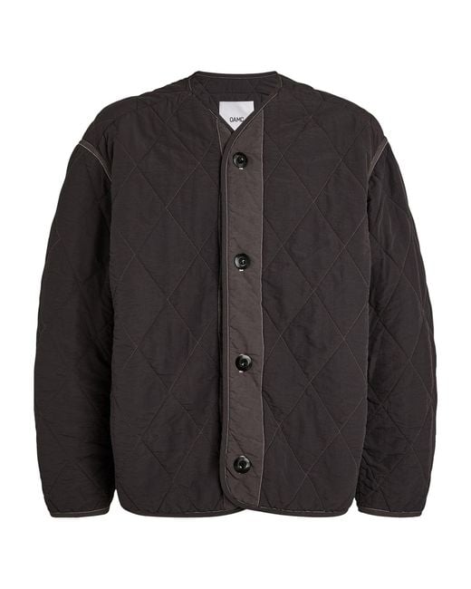 OAMC Black Quilted Liner Jacket for men