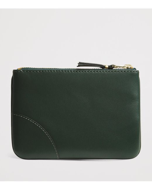 Comme des Garçons Green Small Leather Pouch for men
