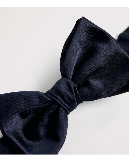 Emporio Armani Blue Silk Bow Tie for men