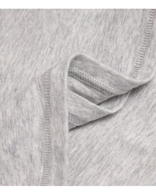 Skims Blue Cotton Jersey Long-Sleeve T-Shirt