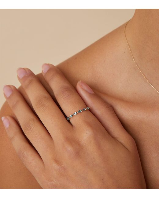 Astrid & Miyu Metallic And Alexandrite Marquise Ring