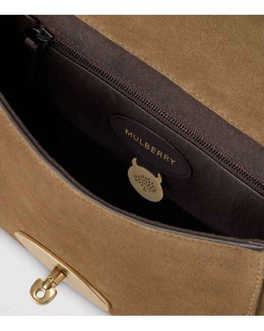 Mulberry Brown Suede Lily Shoulder Bag