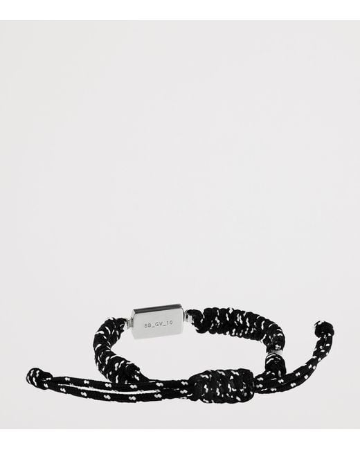 Balenciaga Black Saint-Germain Lace Bracelet for men