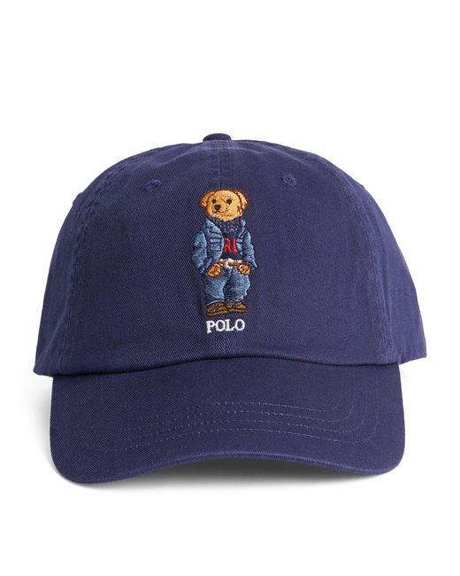 Polo Ralph Lauren Blue Denim Polo Bear Cap for men