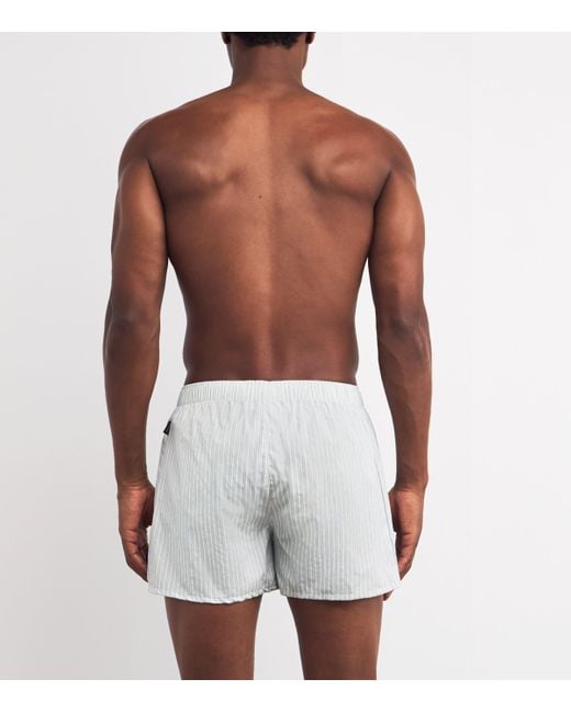 Hanro Gray Cotton Fancy Boxers for men