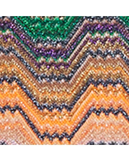 Missoni Multicolor Metallic Zigzag Triangle Bikini