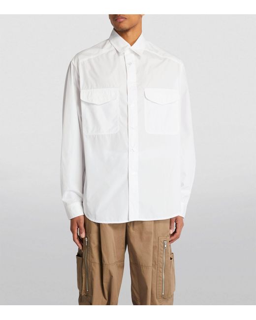 Mordecai White Cotton Classic Shirt for men