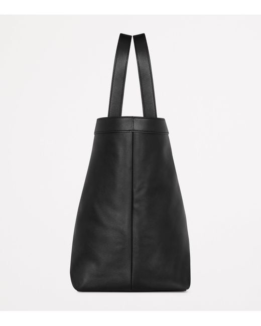 Saint Laurent Black Leather Y Tote Bag