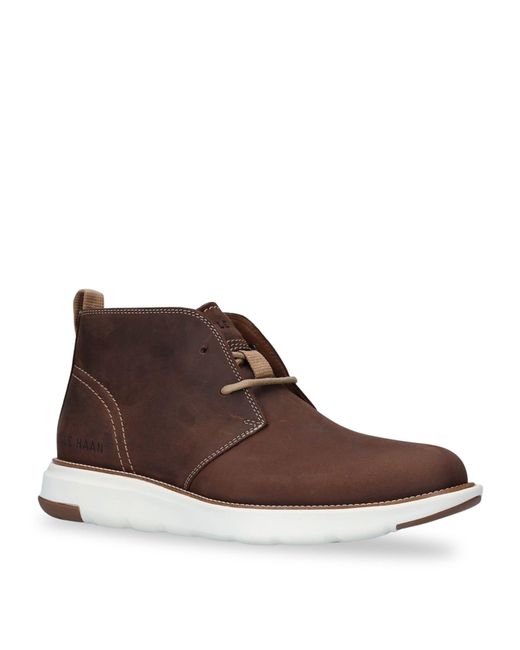 Cole Haan Leather Grand Atlantic Chukka Boots in Brown for Men | Lyst UK
