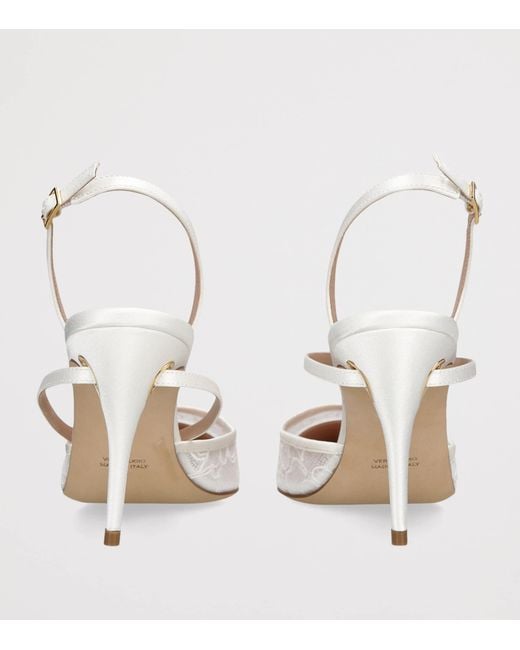 JENNIFER CHAMANDI White Vittorio Slingback Pumps 85