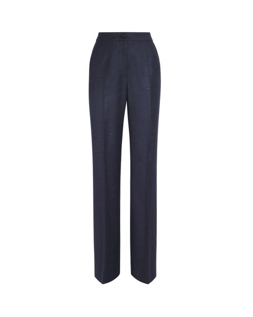 Nomadissem Blue Wool-Blend Tailored Trousers