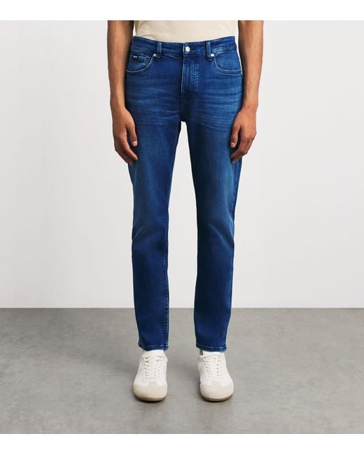 Boss Blue Delaware Slim Jeans for men