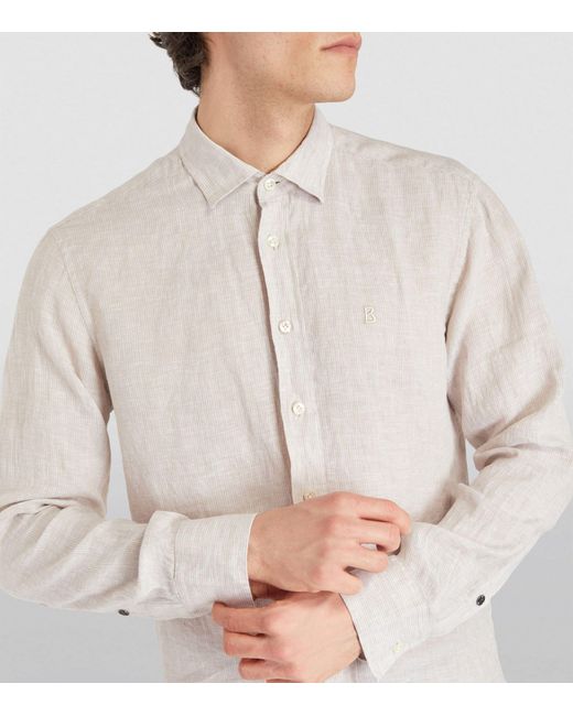 Bogner White Linen Shirt for men