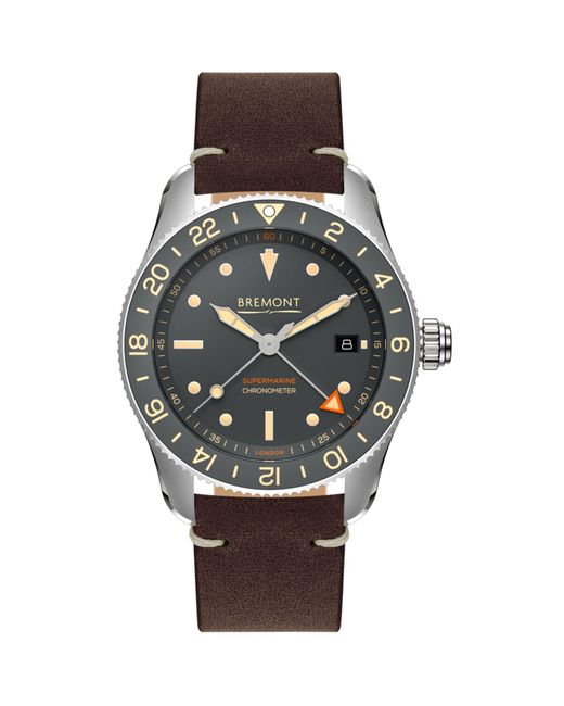 Bremont Gray Stainless Steel Supermarine S302 Watch 40mm for men