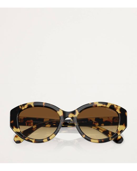 Swarovski Brown Oval Sk6005 Sunglasses