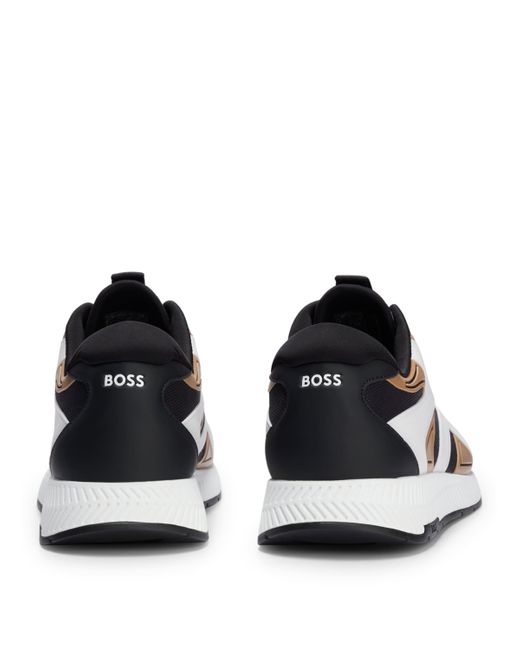 Boss White Low-Top Sneakers for men