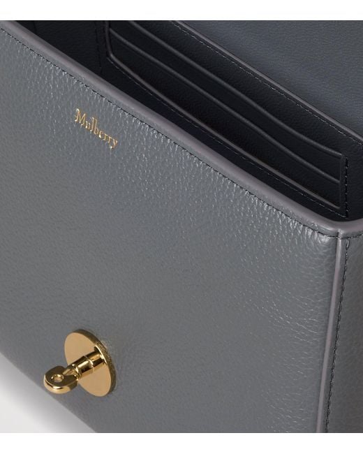 Mulberry Gray Small Leather Darley Shoulder Bag