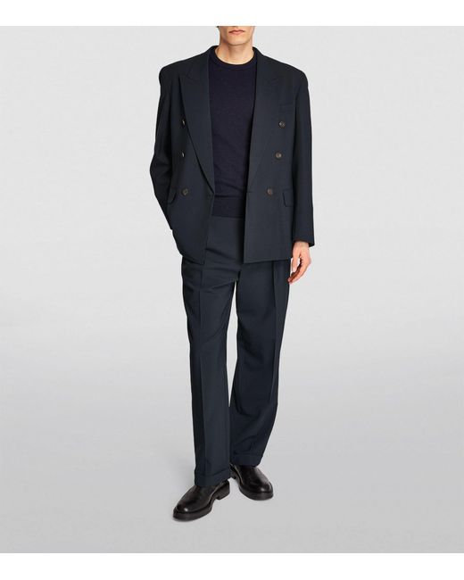 The Row Blue Virgin Wool-blend Marri Suit Jacket for men
