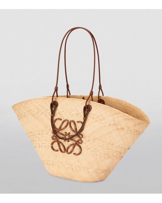 Loewe Natural X Paula's Ibiza Large Woven Anagram Basket Bag
