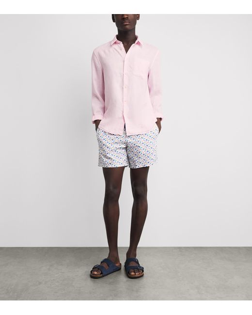Vilebrequin Pink Linen Shirt for men