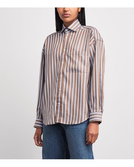 With Nothing Underneath Multicolor Tencel The Weekend Shirt