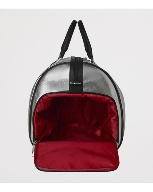 Sprayground Black Side Drip Duffle Bag for men