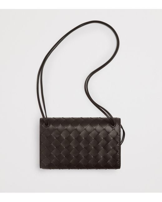 Bottega Veneta Black Leather Andiamo Shoulder Bag