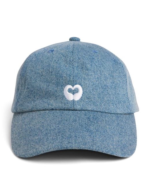 Maje Blue Denim Clover Cap